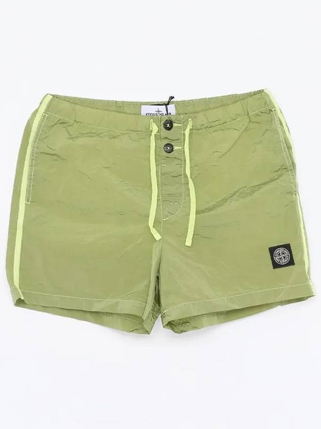 Swimming Nylon Trunk Shorts Lemon Green - STONE ISLAND - BALAAN 4