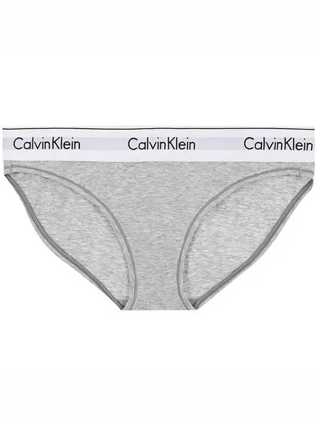 Women's Logo Cotton Panties Grey - CALVIN KLEIN - BALAAN.