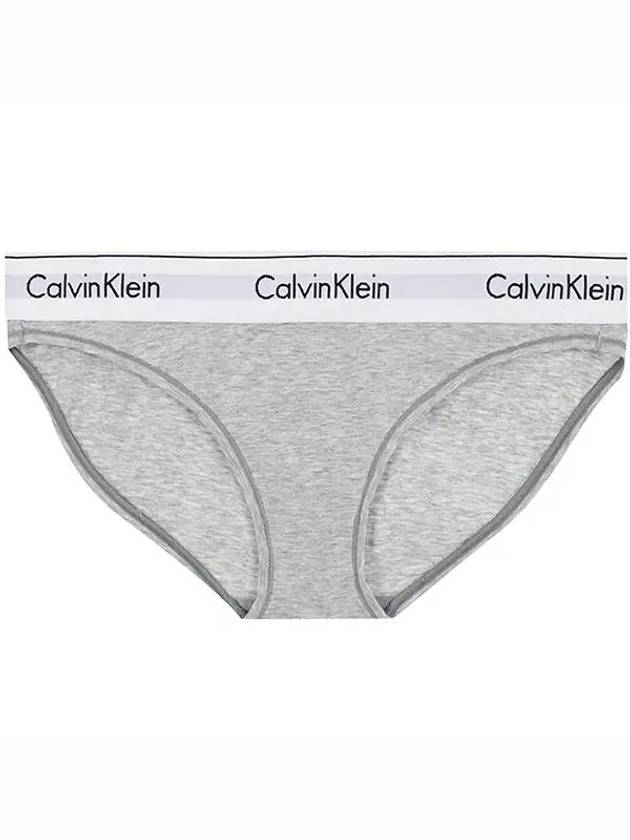 Women's Logo Cotton Panties Grey - CALVIN KLEIN - BALAAN 3