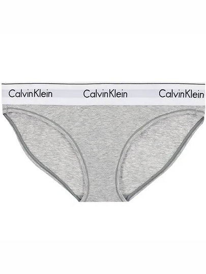 Women's Logo Cotton Panties Grey - CALVIN KLEIN - BALAAN 2