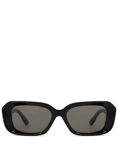 Eyewear Horn Frame Sunglasses Black - GUCCI - BALAAN 2