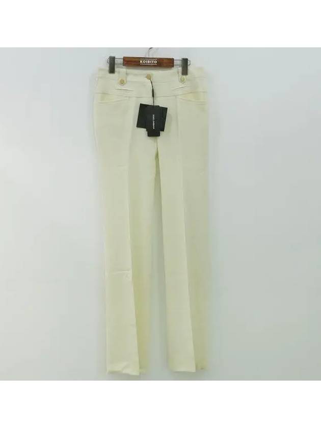 Smith Market Ivory Pants Women s Clothing - DOLCE&GABBANA - BALAAN 1