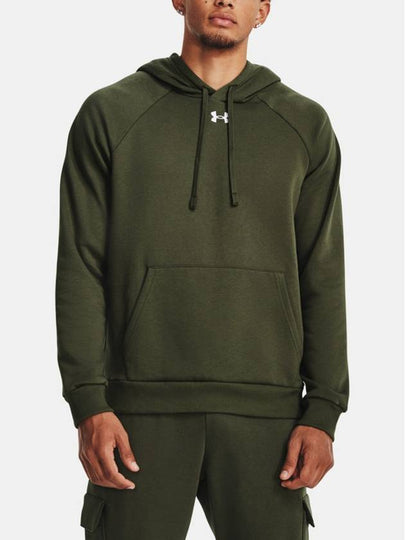 UA Rival Fleece Hoodie Green - UNDER ARMOUR - BALAAN 2