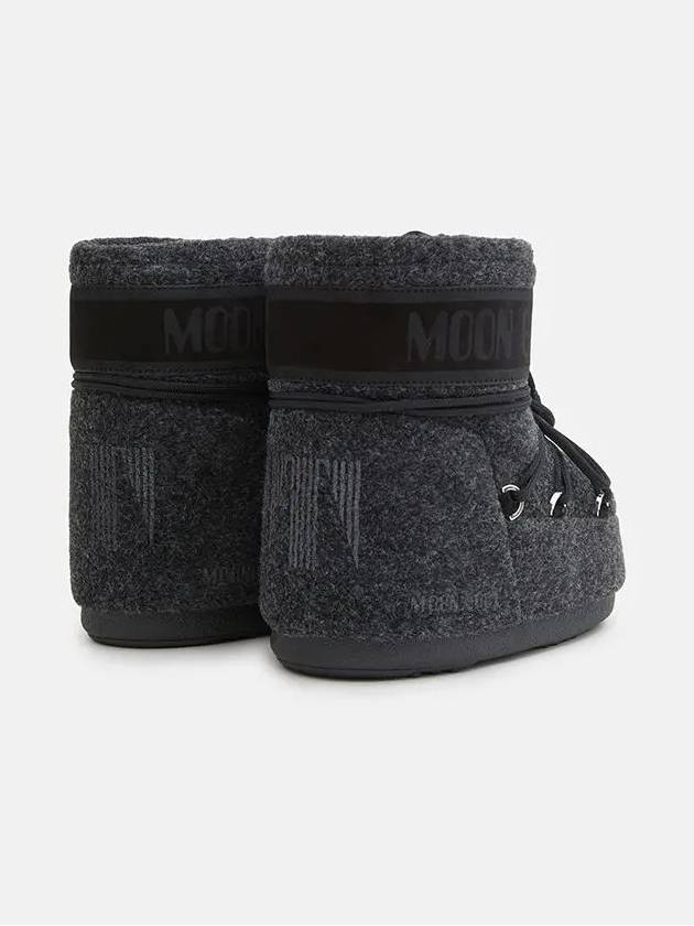 Icon Low Felt Winter Boots Black Melange - MOON BOOT - BALAAN 3