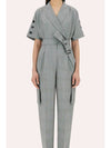 Bari Wool Jump Suit Grey - MAX MARA - BALAAN.