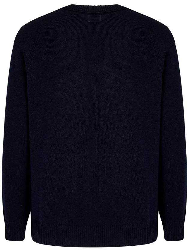 Lambswool GRS Crew Neck Knit Top Purple - CP COMPANY - BALAAN 3