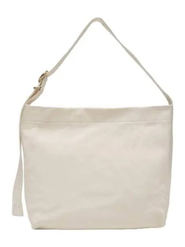 Small logo embossed shoulder bag white - JIL SANDER - BALAAN 1