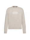 Couture Embroidered Cashmere Jersey Knit Top Beige - DIOR - BALAAN 2