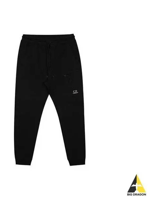 CP Company Logo Embroidered Track Pants Black Khaki 13CMSP058A 005086W - CP COMPANY - BALAAN 1