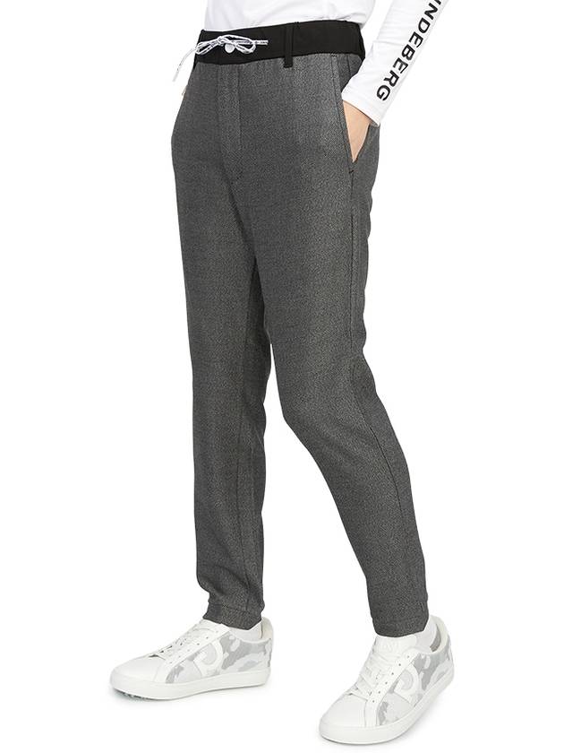 Men's Logo Jogger Track Pants Black - HORN GARMENT - BALAAN 6