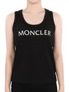 Logo Print Sleeveless Black - MONCLER - BALAAN 3