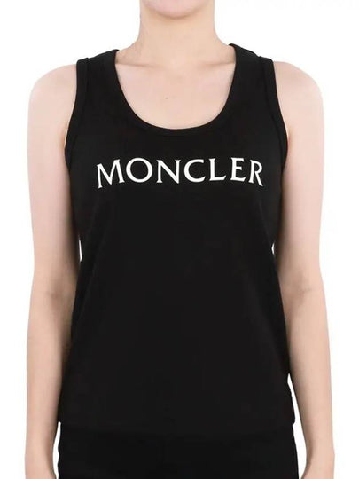 Logo Print Sleeveless Black - MONCLER - BALAAN 2