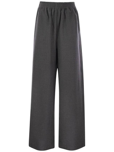 Wide flannel trousers - FABIANA FILIPPI - BALAAN 1