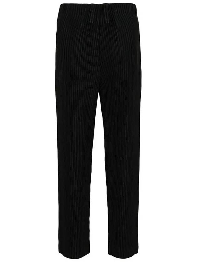 Pleated Straight Pants Black - ISSEY MIYAKE - BALAAN 2