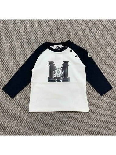 Moncler Baby Logo Long Sleeve T shirt - MONCLER - BALAAN 1