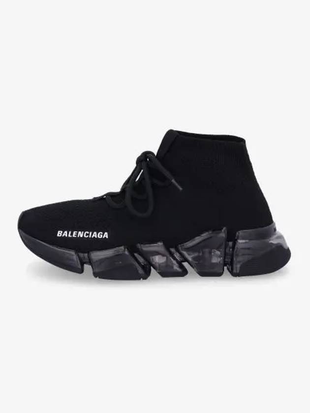 Speed ​​2.0 Lace-Up High-Top Sneakers Black - BALENCIAGA - BALAAN 2