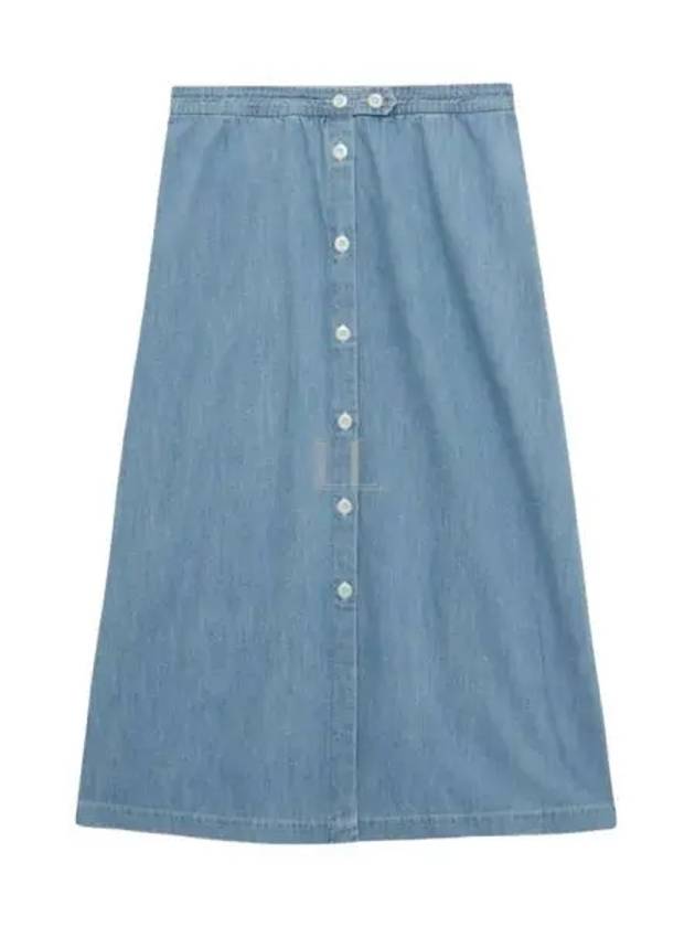 High Rise Denim A-line Skirt Blue - A.P.C. - BALAAN 2