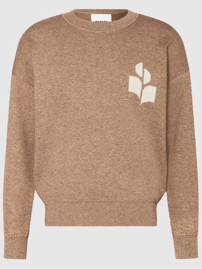 Atlee Logo Knit Top Beige - ISABEL MARANT - BALAAN 2