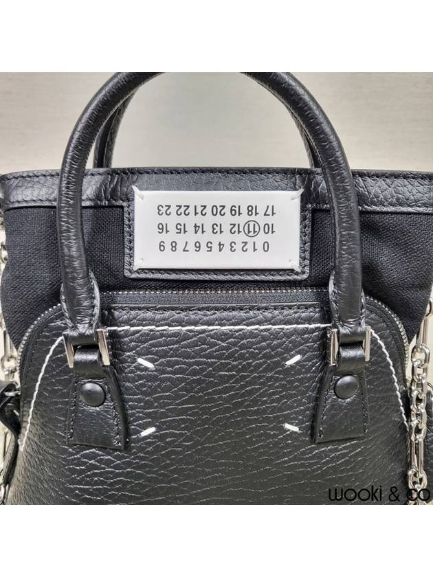 5AC Classique Micro Tote Bag Black - MAISON MARGIELA - BALAAN 6