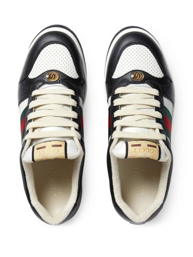 Men's Screener Low Top Sneakers Black - GUCCI - BALAAN 3