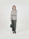 Two Tuck Pigment Wide Crop Pants Charcoal - CHANCE'S NOI - BALAAN 8