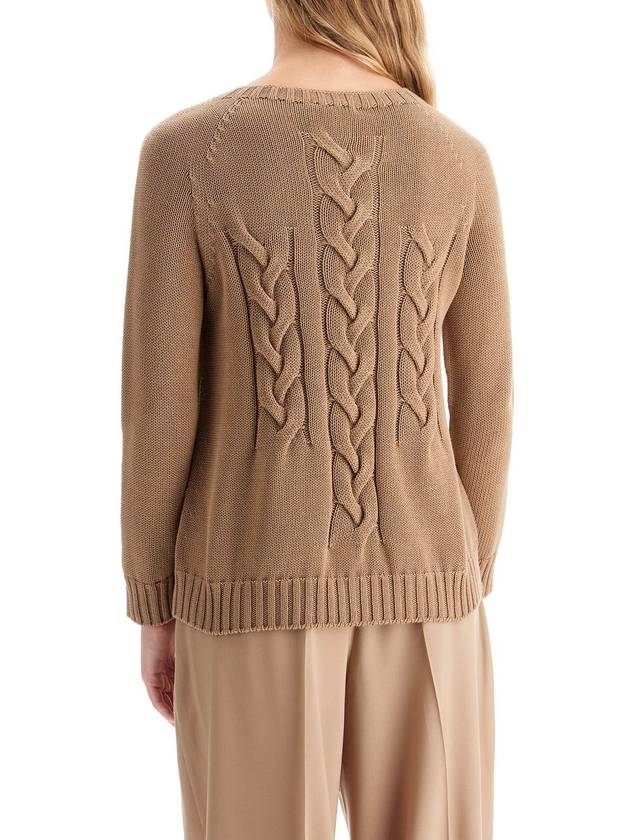 cotton cable knit sweater in 10 words - S MAX MARA - BALAAN 3