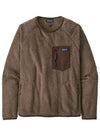 Men's Los Gatos Crew Fleece Sweatshirt Jacket Brown L - PATAGONIA - BALAAN 2