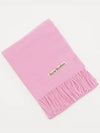 Wool Fringe Scarf Pink - ACNE STUDIOS - BALAAN 3