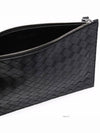 Intrecciato Strap Large Clutch Bag Black - BOTTEGA VENETA - BALAAN 4