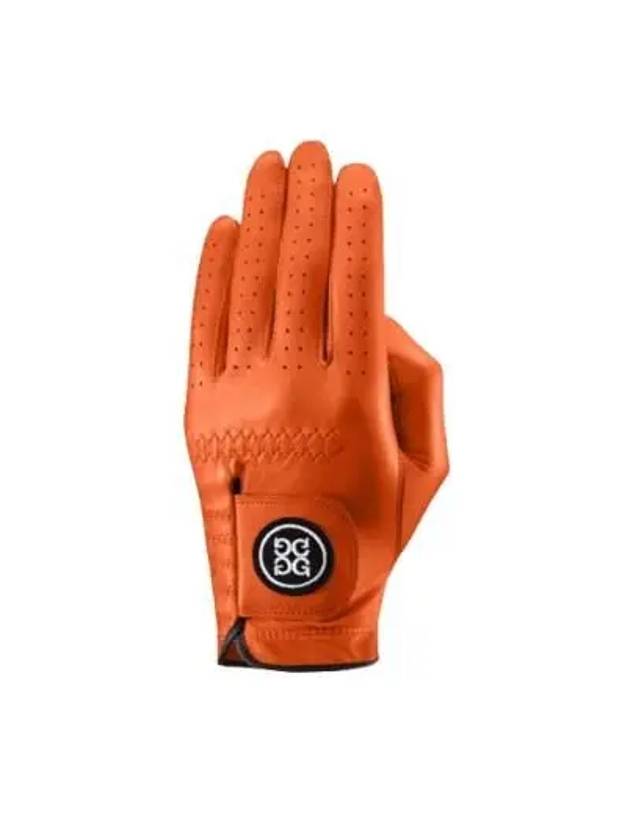 Circle GS Logo Leather Golf Gloves Tangerine - G/FORE - BALAAN 2