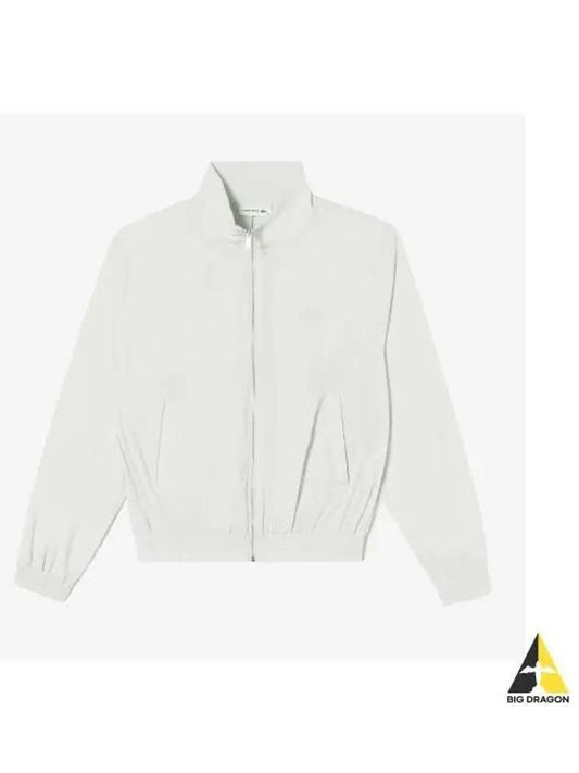 Women s high neck windbreaker melange gray - LACOSTE - BALAAN 1