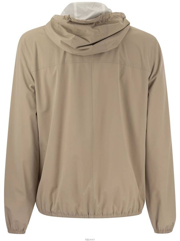 Embroidered Logo Zip-up Hoodie Sand - BRUNELLO CUCINELLI - BALAAN 5