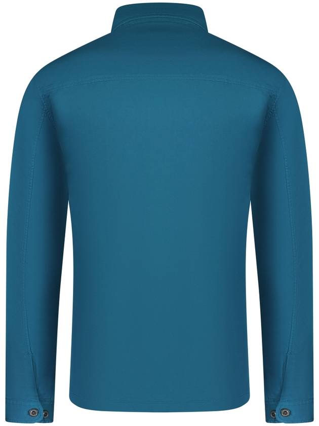 Gabardine Long Sleeve Shirt Blue - CP COMPANY - BALAAN 3