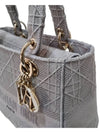 Women s M0565OREY M950 Gray Cannage Lady Delight Medium Tote Bag Strap - DIOR - BALAAN 6