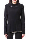 women's wool jacket black - FENDI - BALAAN.