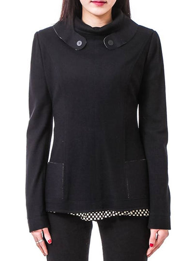 Women's Wool Jacket Black - FENDI - BALAAN 2