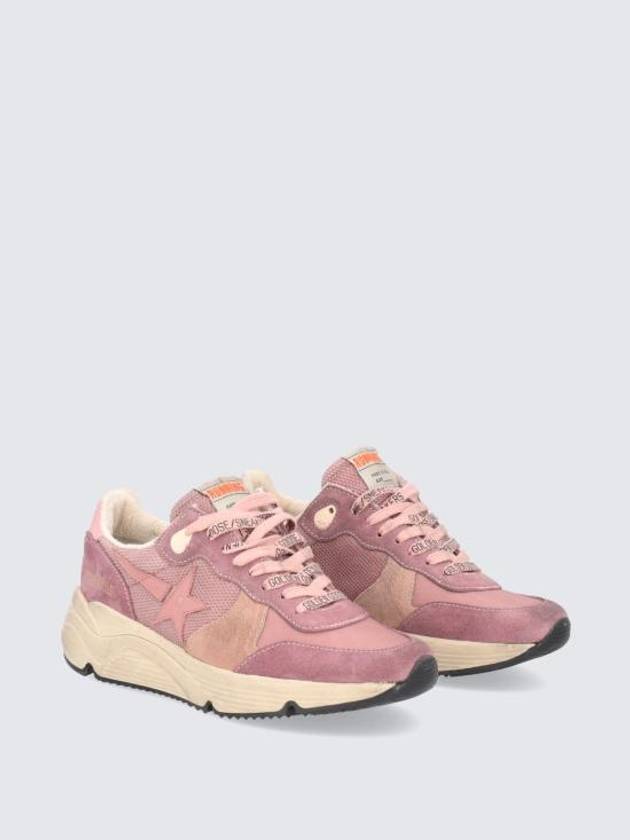 Running Sole Lace-Up Low Top Sneakers Pink - GOLDEN GOOSE - BALAAN 5