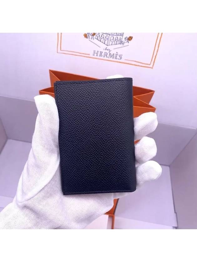 MC² Euclide Card Holder Epsom  Noir Black - HERMES - BALAAN 5