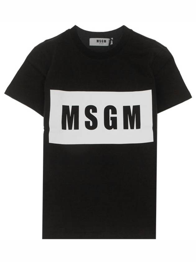 Logo Short Sleeve T-shirt Black - MSGM - BALAAN 2