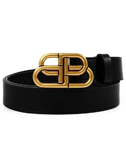 Women's BB Buckle Belt Black Gold - BALENCIAGA - BALAAN 2