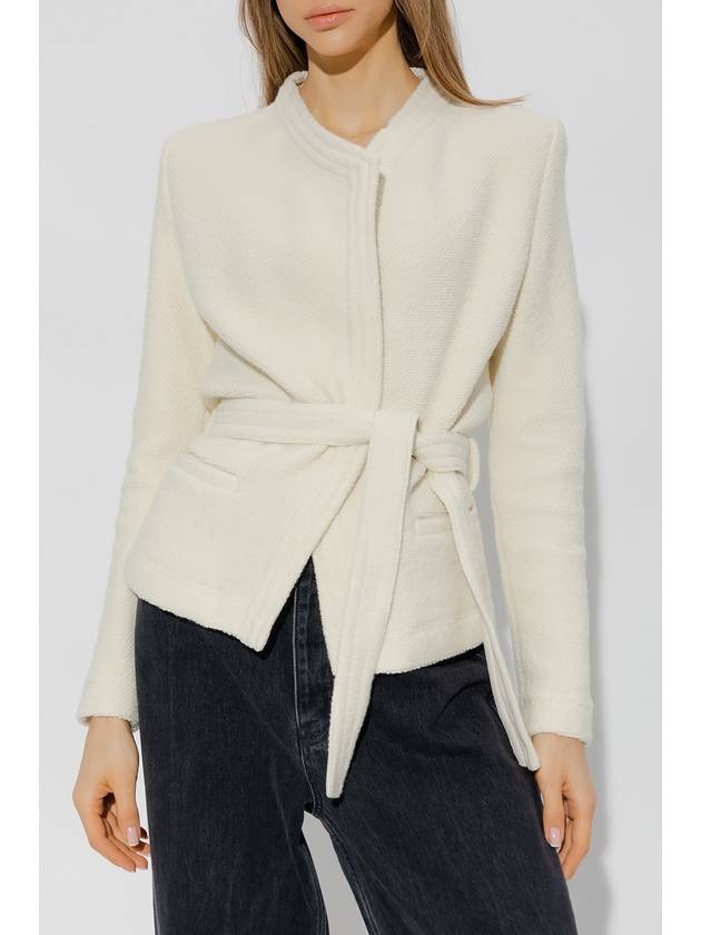 Iro Belted Jacket, Women's, Cream - IRO - BALAAN 3