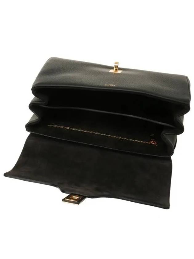 Teen Soft 16 Grained Calfskin Shoulder Bag Black - CELINE - BALAAN 5