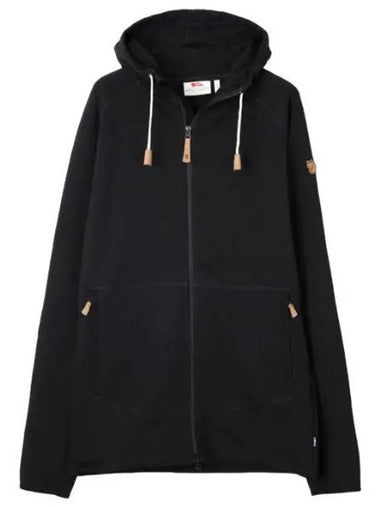 Men s Ovik Fleece Hoodie Black - FJALL RAVEN - BALAAN 1