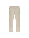 Men's Low-Rise Cotton Straight Pants Beige - DSQUARED2 - BALAAN 1