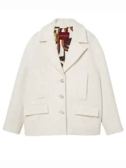 Damier Tweed Jacket Ivory - GUCCI - BALAAN 2