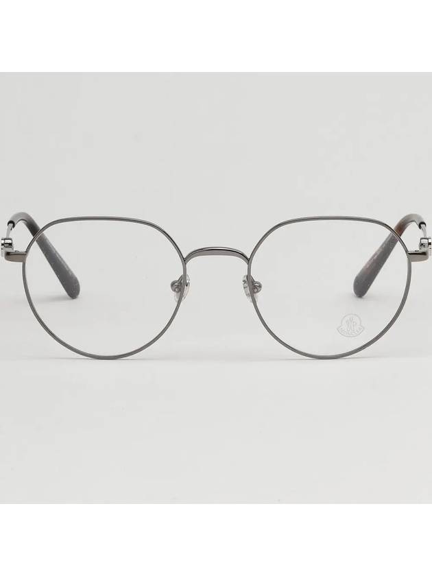 Eyewear Round Titanium Eyeglasses Gunmetal - MONCLER - BALAAN 4