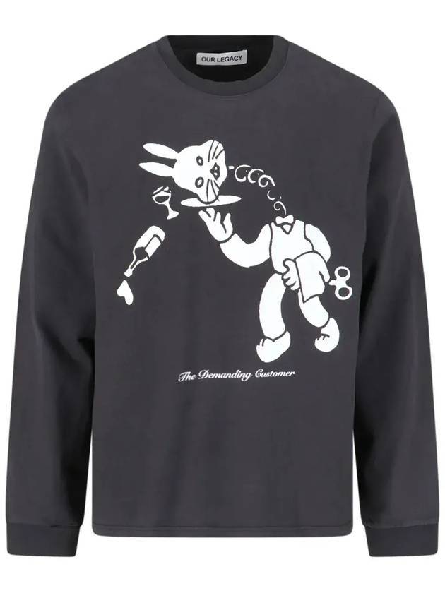 Tour Last Surfer Print Long Sleeve T-Shirt Black - OUR LEGACY - BALAAN 1