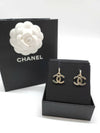 CC logo drop earrings gold - CHANEL - BALAAN 2