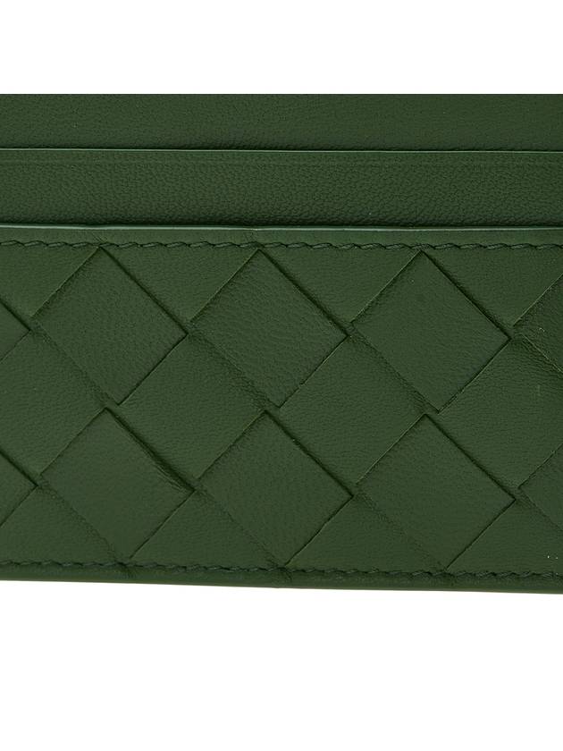 Intrecciato Leather Card Wallet Green - BOTTEGA VENETA - BALAAN 7