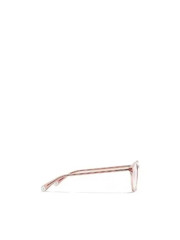 EYEWEAR Brown clear frame round glasses CH3413 1709 - CHANEL - BALAAN 3